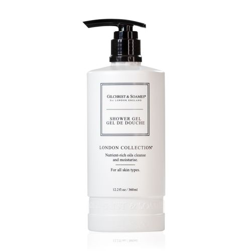 Gel douche London Gilchrist & Soames, mini support inviolable, 12,2 oz/360 ml